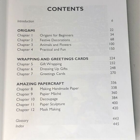 The Complete Guide To Origami & Papercraft By Oceana Softbound Book. Used Art - Picture 4 of 4